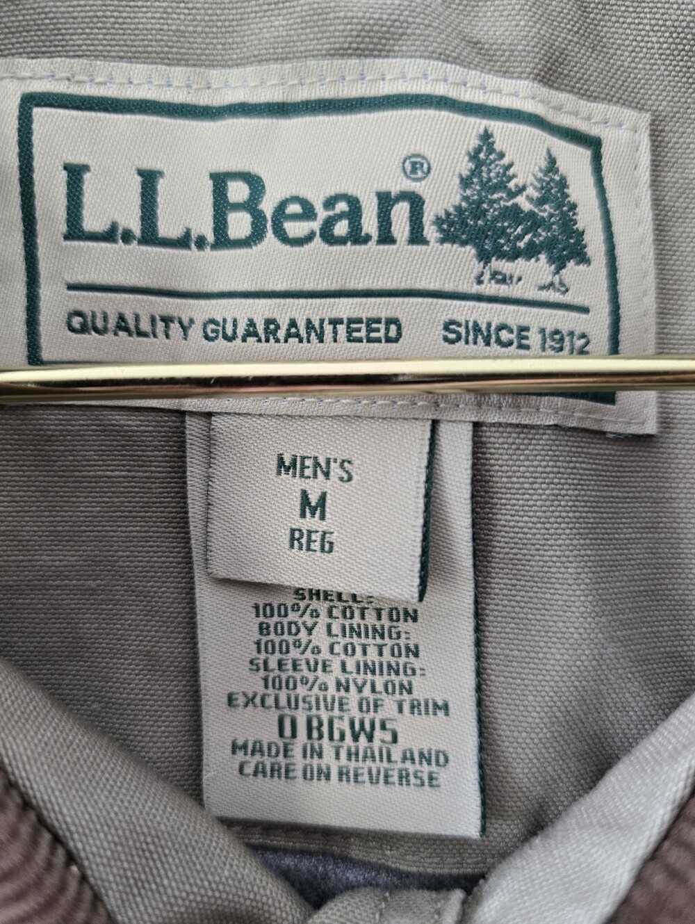 LL Bean Barn Jacket Corduroy Trim Vintage VTG 90s Y2k Chore Coat Button Front M - Picture 9 of 15